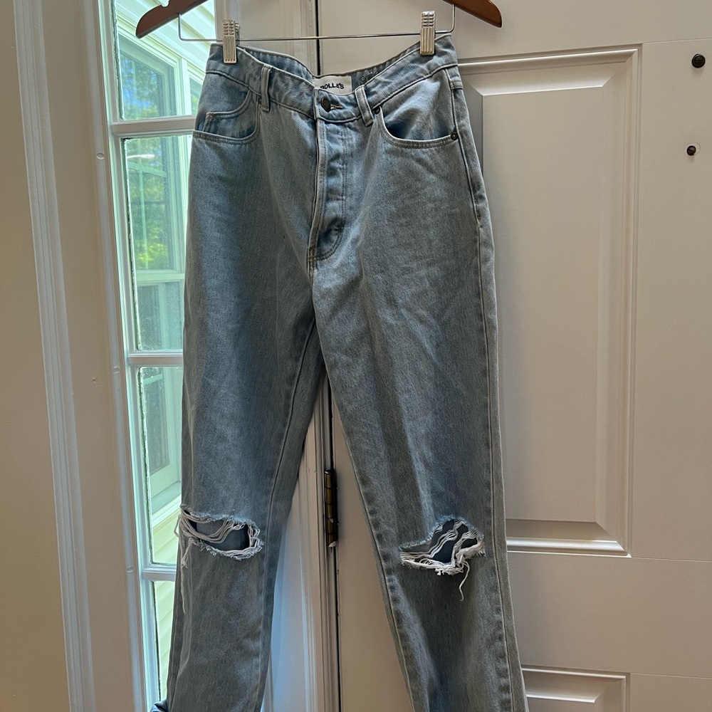 Rolla’s High Rise Light Wash Classic Denim